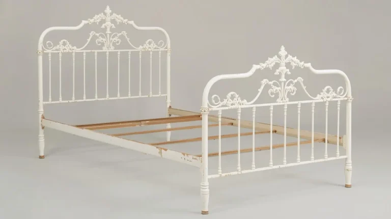 Jernsenger white Iron Bed